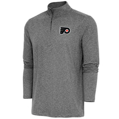 Philadelphia Flyers Antigua Hunk Quarter-Zip Pullover Top - Heather Black | NHL sale
