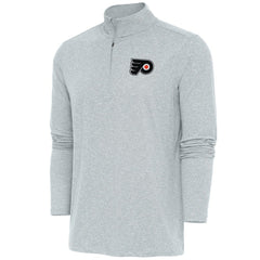 Philadelphia Flyers Antigua Hunk Quarter-Zip Pullover Top - Heather Gray | NHL discount