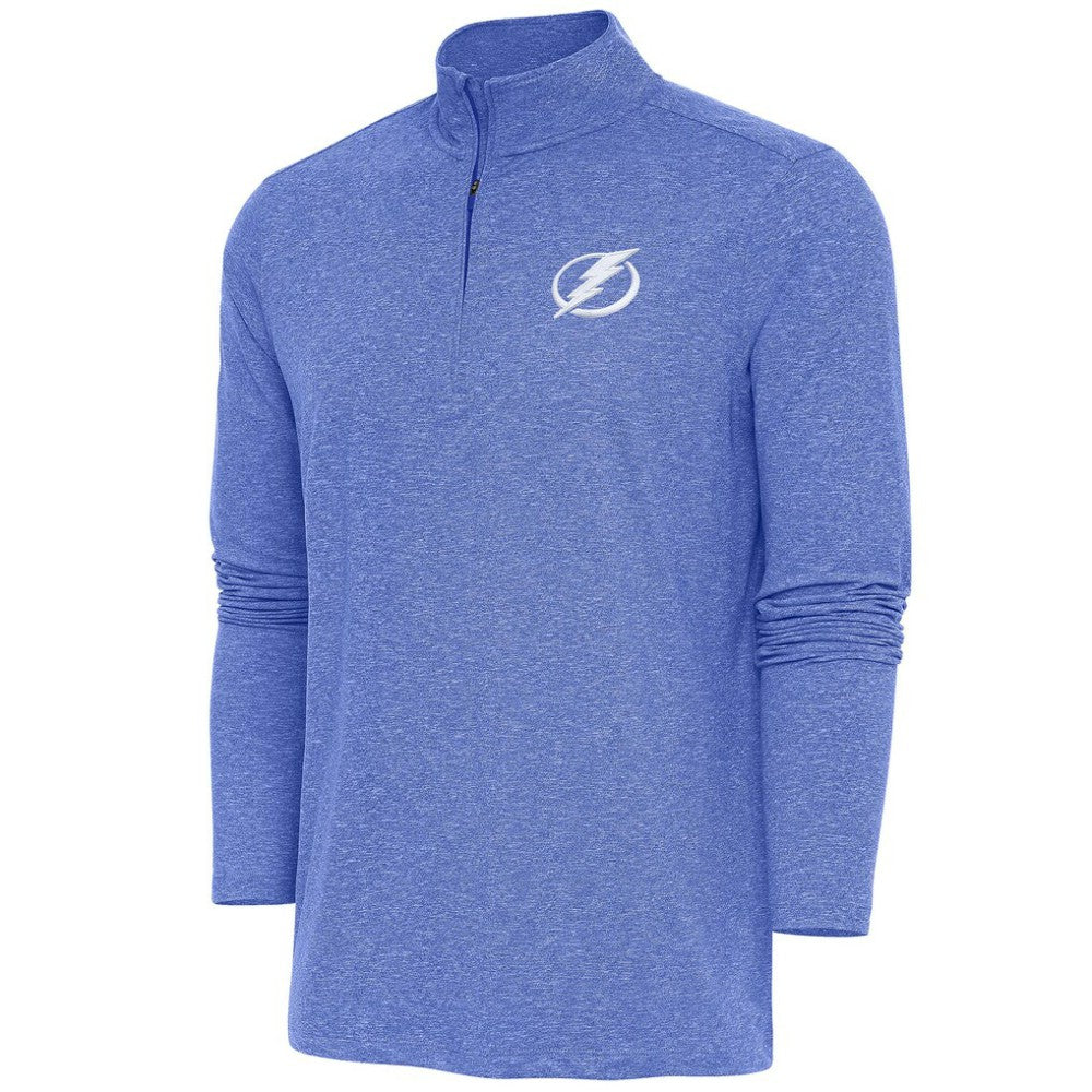 Tampa Bay Lightning Antigua Hunk Quarter-Zip Pullover Top - Heather Royal | NHL on sale