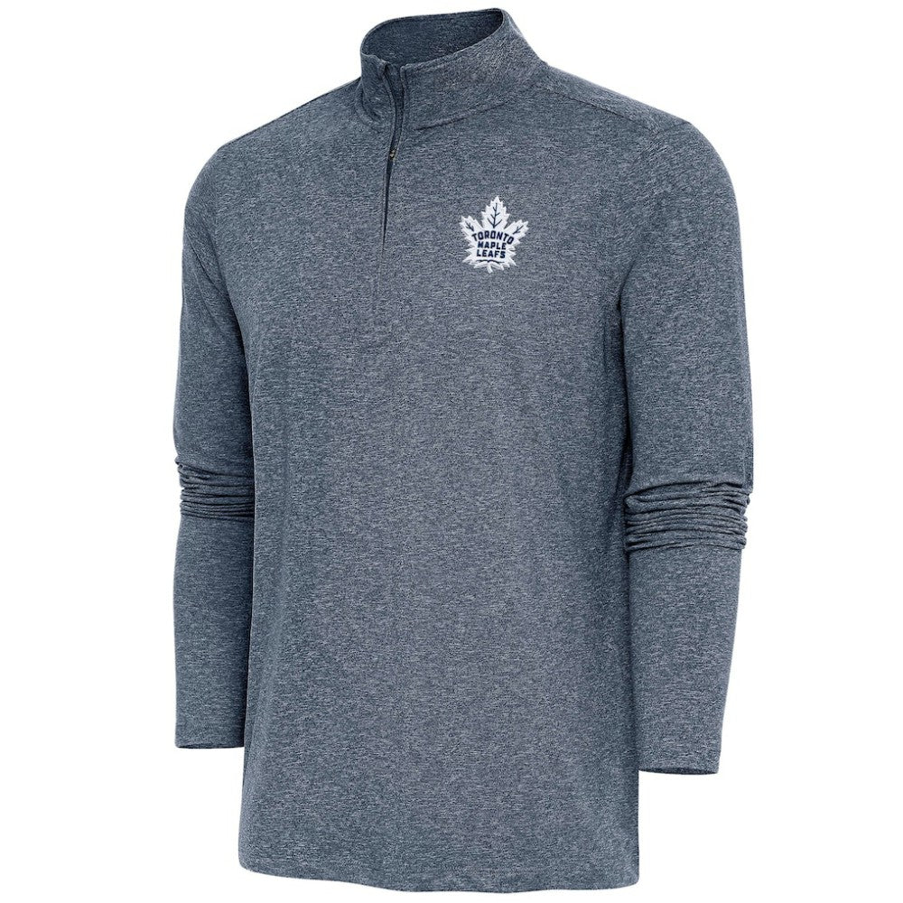 Toronto Maple Leafs Antigua Hunk Quarter-Zip Pullover Top - Heather Navy | NHL discount