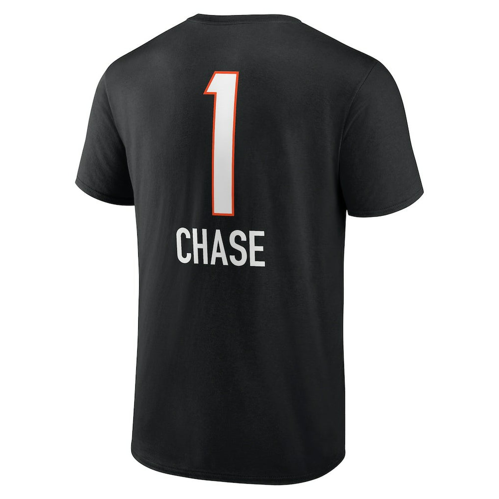 Ja'Marr Chase Cincinnati Bengals Team Wordmark Player Name & Number T-Shirt - Black - NFL