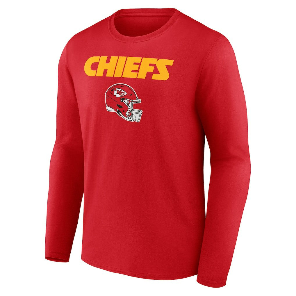 Travis Kelce Kansas City Chiefs Team Wordmark Player Name & Number Long Sleeve T-Shirt - Red - NFL