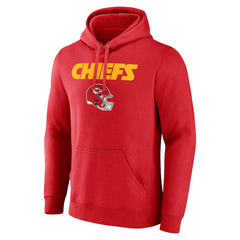 Travis Kelce Kansas City Chiefs Team Wordmark Player Name & Number Pullover Hoodie - Red - NFL