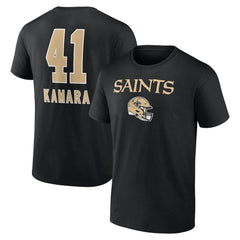 Alvin Kamara New Orleans Saints Team Wordmark Player Name & Number T-Shirt - Black - NFL