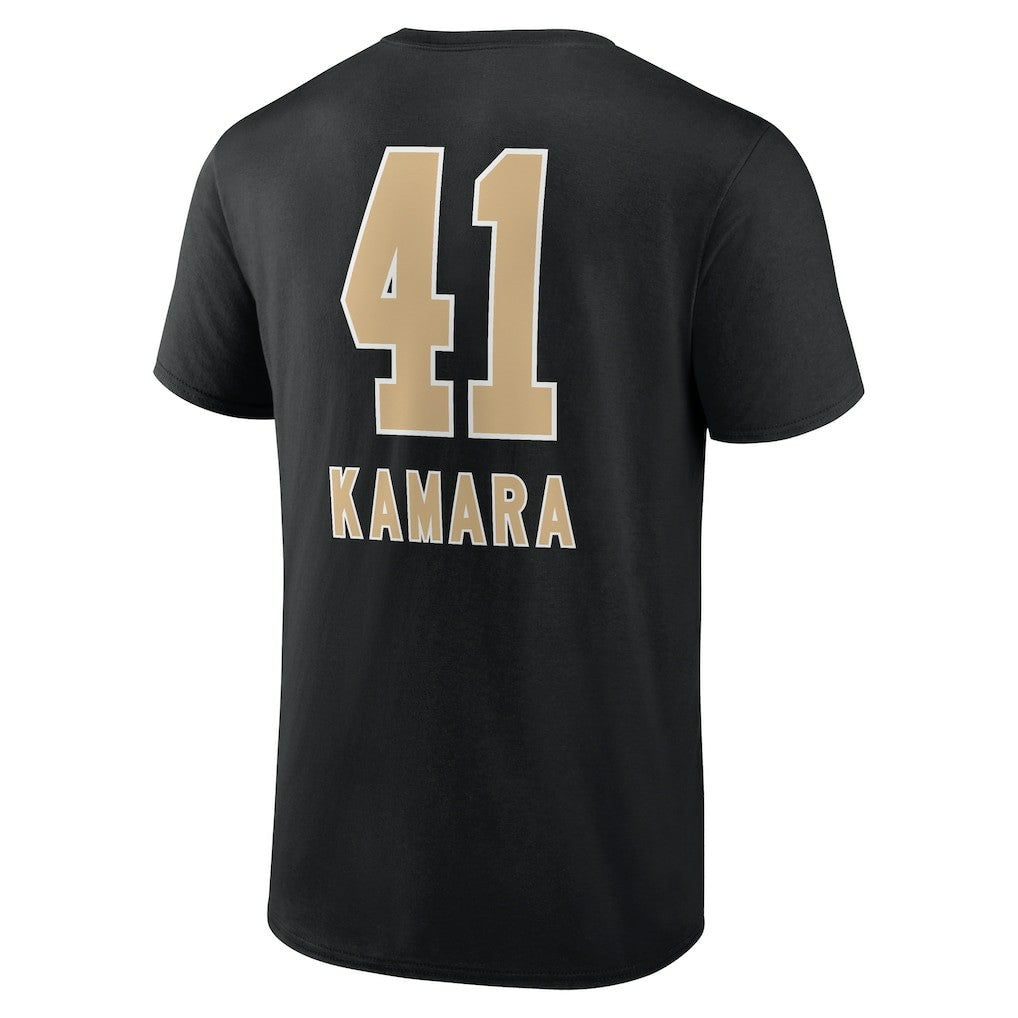 Alvin Kamara New Orleans Saints Team Wordmark Player Name & Number T-Shirt - Black - NFL