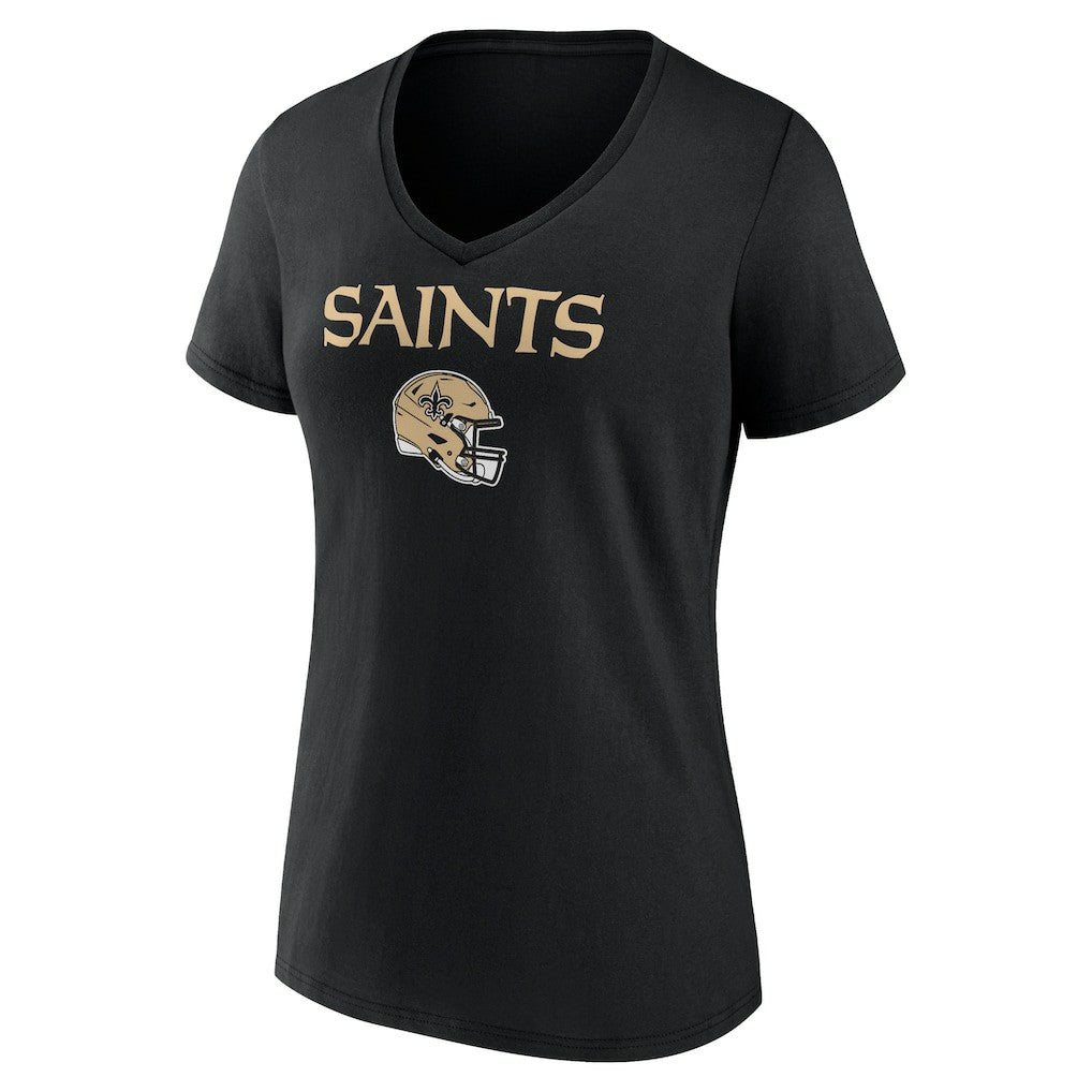 Alvin Kamara New Orleans Saints Women's Team Wordmark Player Name & Number V-Neck T-Shirt - Black - NFL