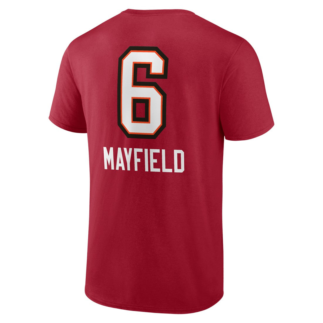 Baker Mayfield Tampa Bay Buccaneers Team Wordmark Player Name & Number T-Shirt - Red - NFL