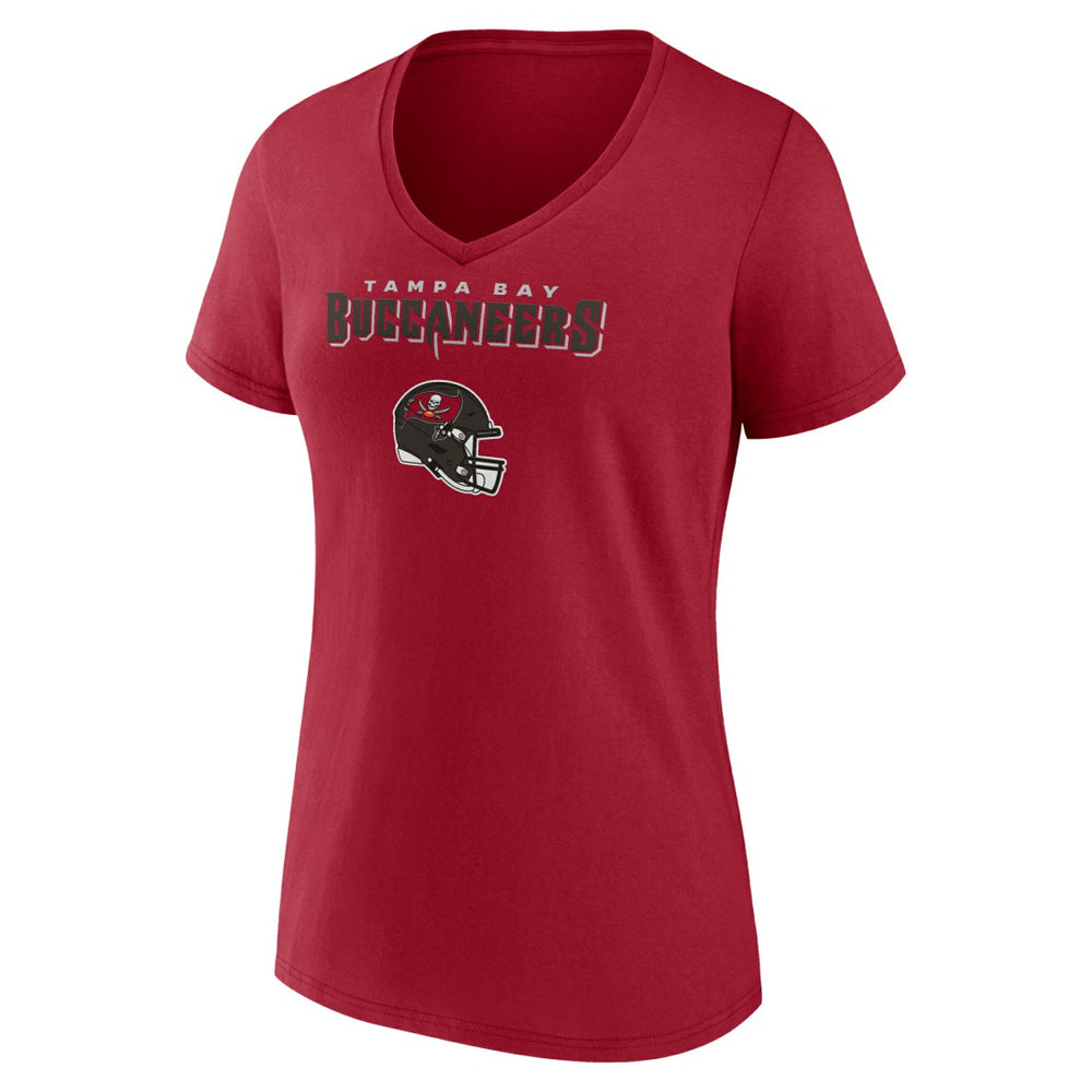 Baker Mayfield Tampa Bay Buccaneers Women's Team Wordmark Player Name & Number V-Neck T-Shirt - Red - NFL