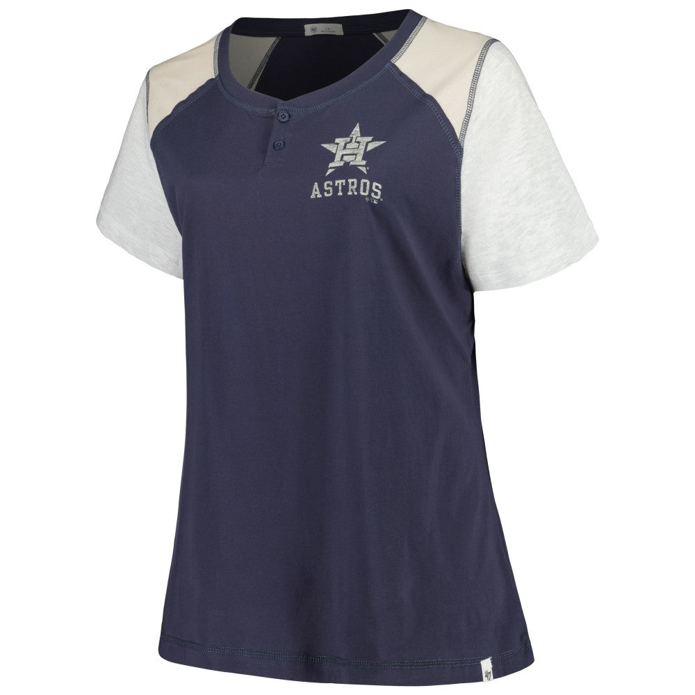 Houston Astros '47 Women's Plus Size Henley T-Shirt Near Me