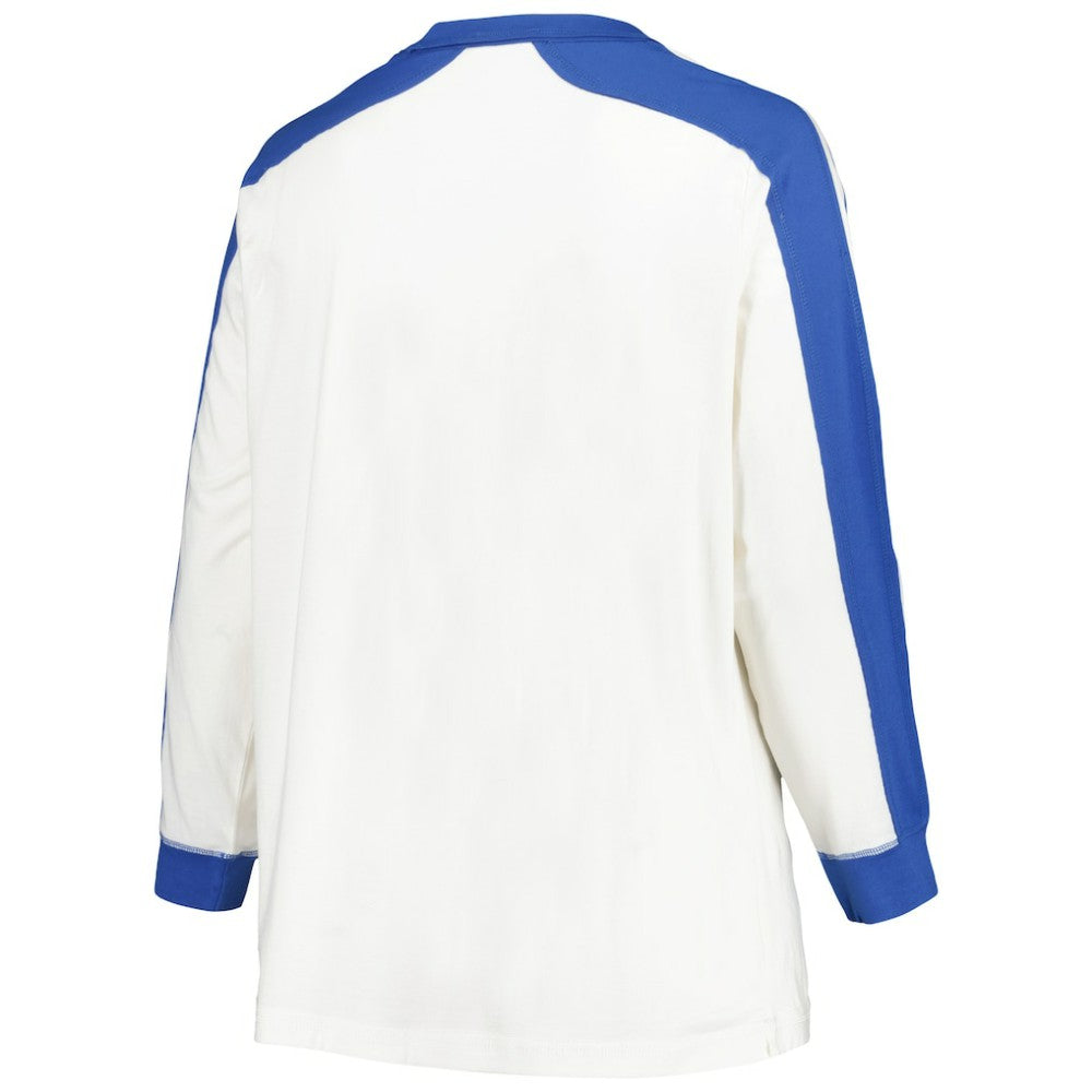 Atlanta Braves '47 Women's Plus Size Caribou Raglan Long Sleeve T-Shirt Discount