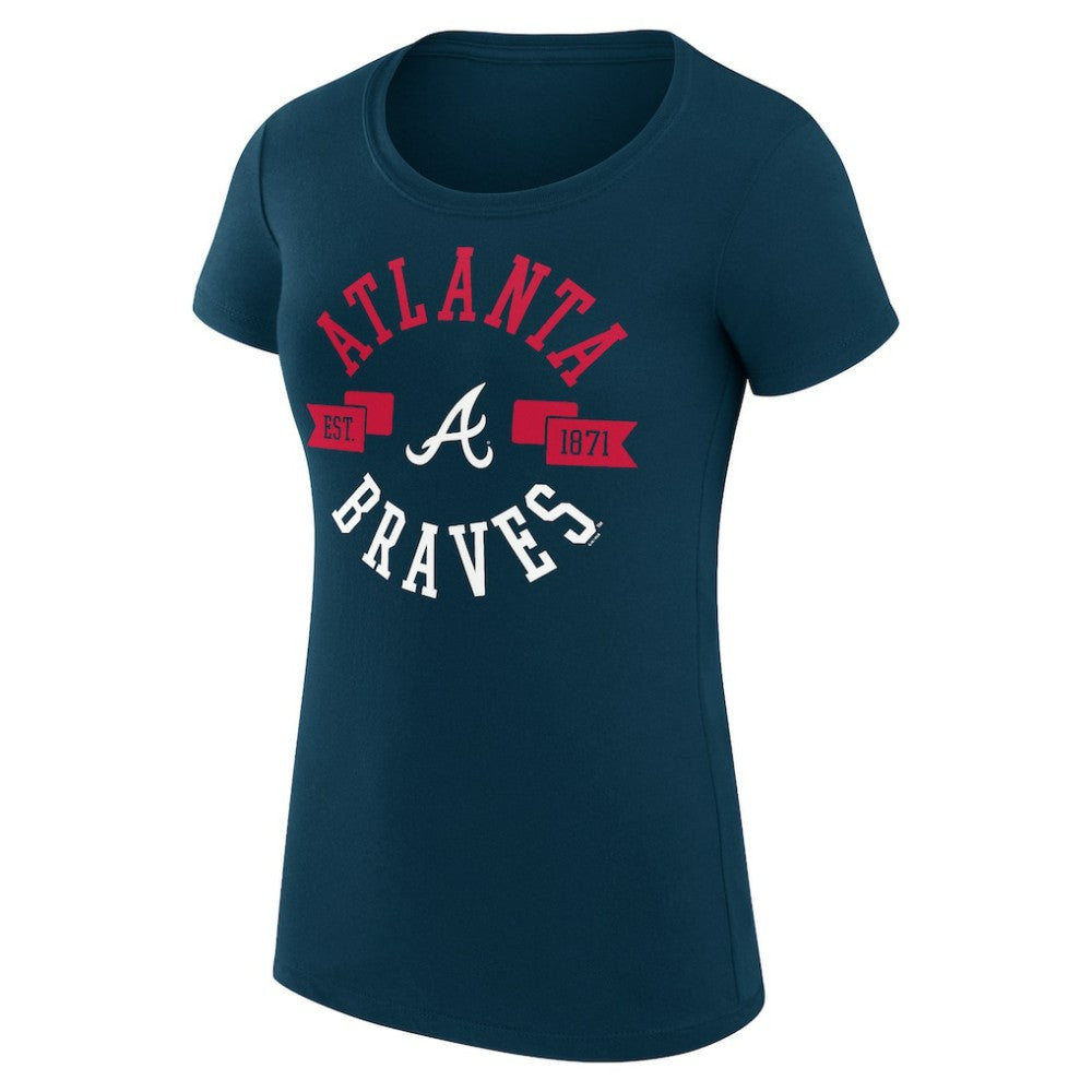 Atlanta Braves G-III 4Her by Carl Banks Women's Super-Slim Fit Lightweight City Graphic T-Shirt Outlet