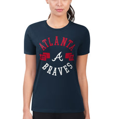 Atlanta Braves G-III 4Her by Carl Banks Women's Super-Slim Fit Lightweight City Graphic T-Shirt Outlet