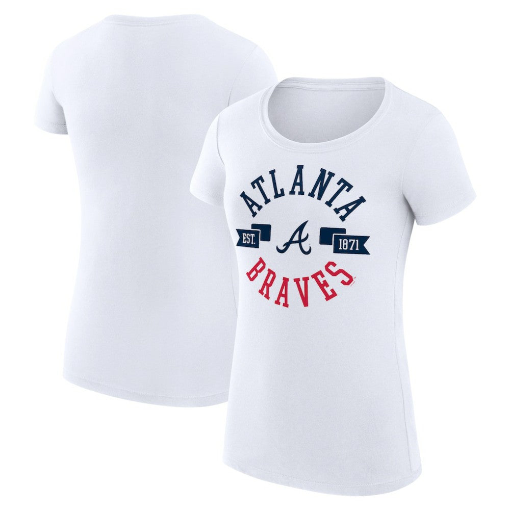 Atlanta Braves G-III 4Her by Carl Banks Women's Super-Slim Fit Lightweight City Graphic T-Shirt Outlet