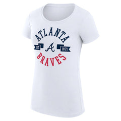 Atlanta Braves G-III 4Her by Carl Banks Women's Super-Slim Fit Lightweight City Graphic T-Shirt Outlet