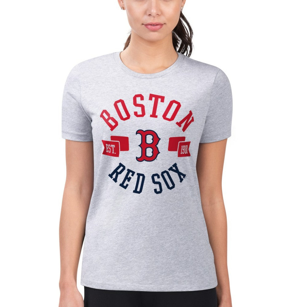 Boston Red Sox G-III 4Her by Carl Banks Women's Super-Slim Fit Lightweight City Graphic T-Shirt Near Me
