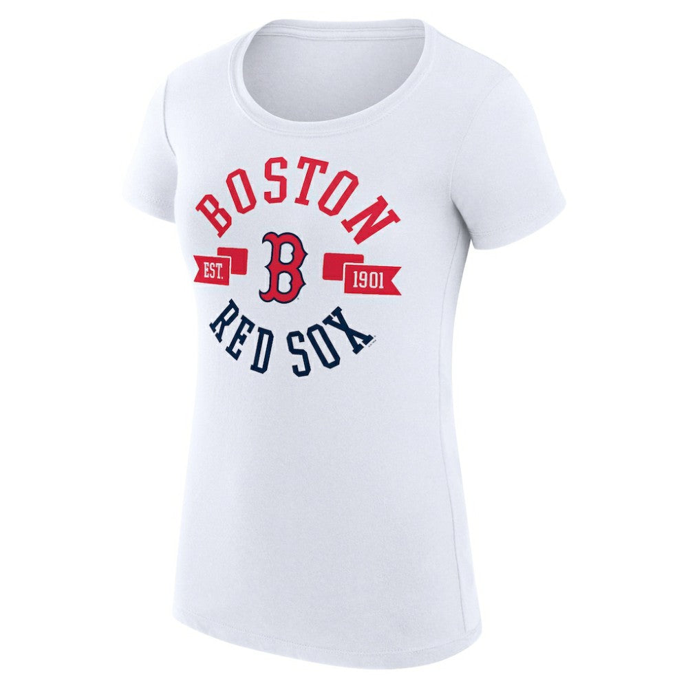 Boston Red Sox G-III 4Her by Carl Banks Women's Super-Slim Fit Lightweight City Graphic T-Shirt Sale