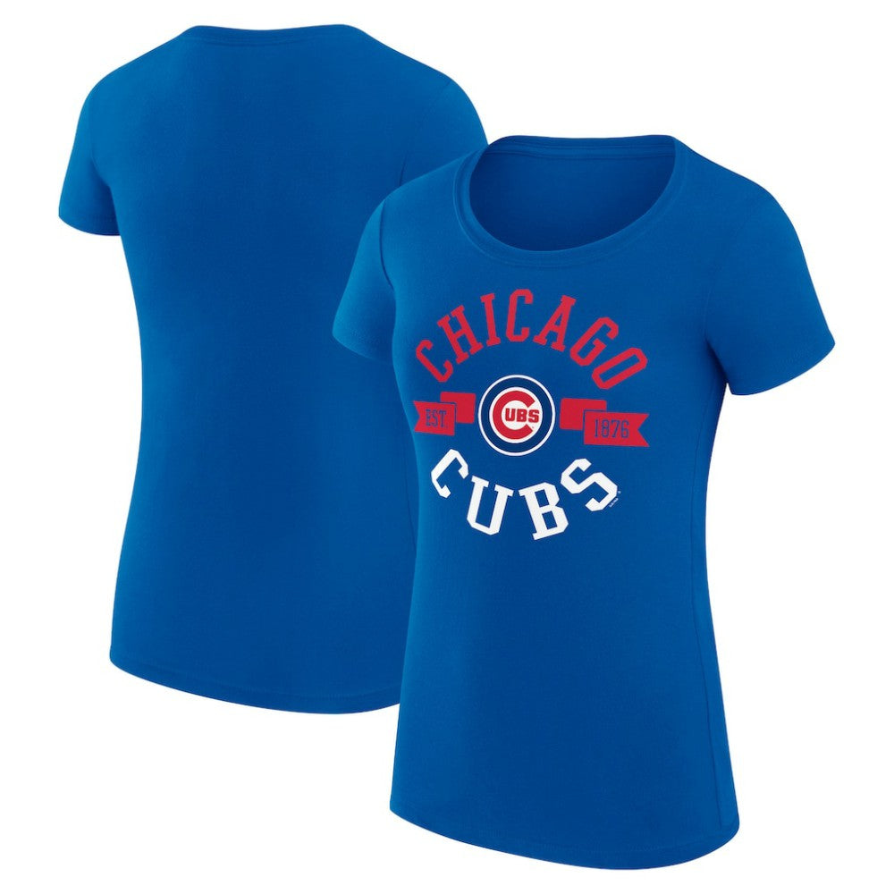 Chicago Cubs G-III 4Her by Carl Banks Women's Super-Slim Fit Lightweight City Graphic T-Shirt Near Me