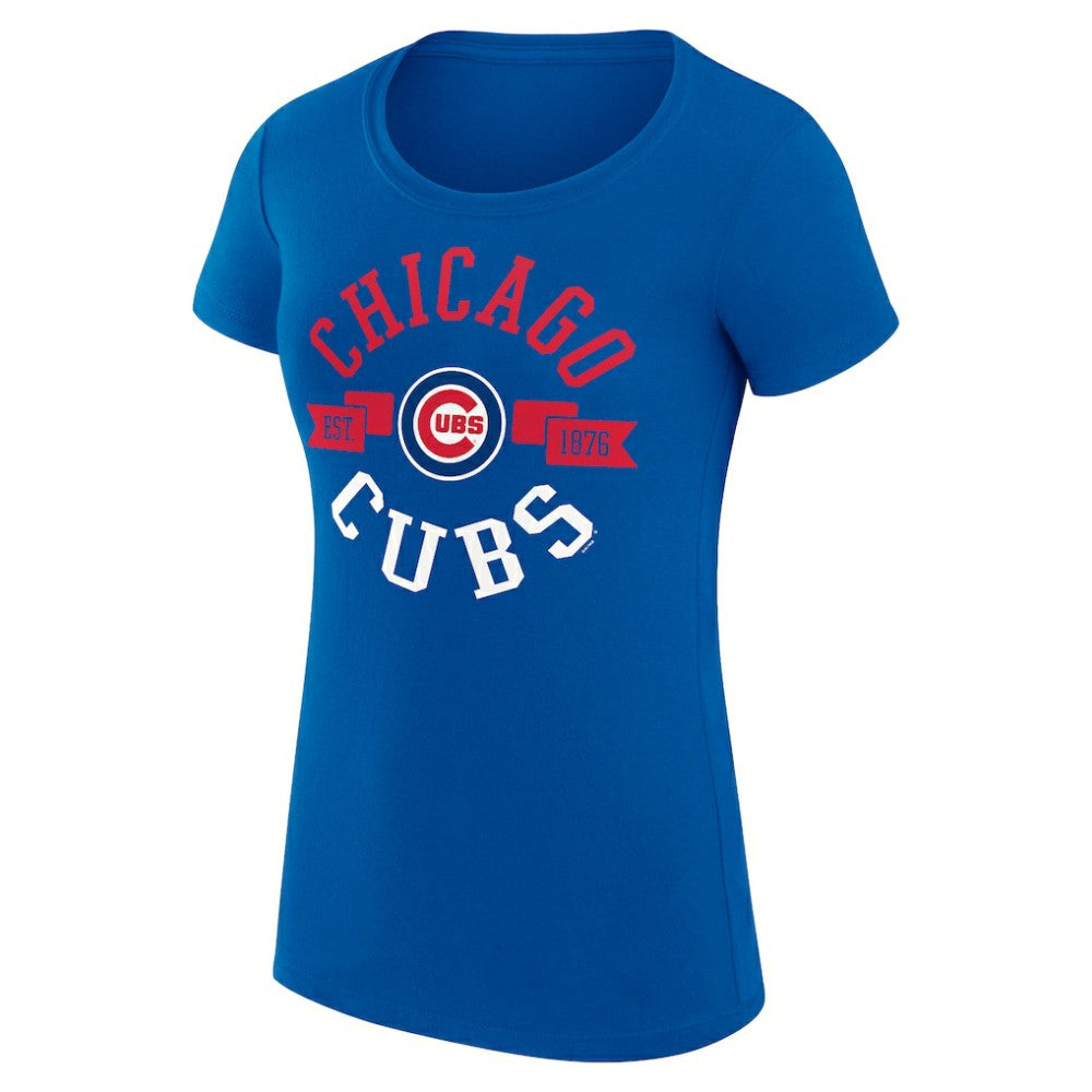 Chicago Cubs G-III 4Her by Carl Banks Women's Super-Slim Fit Lightweight City Graphic T-Shirt Near Me