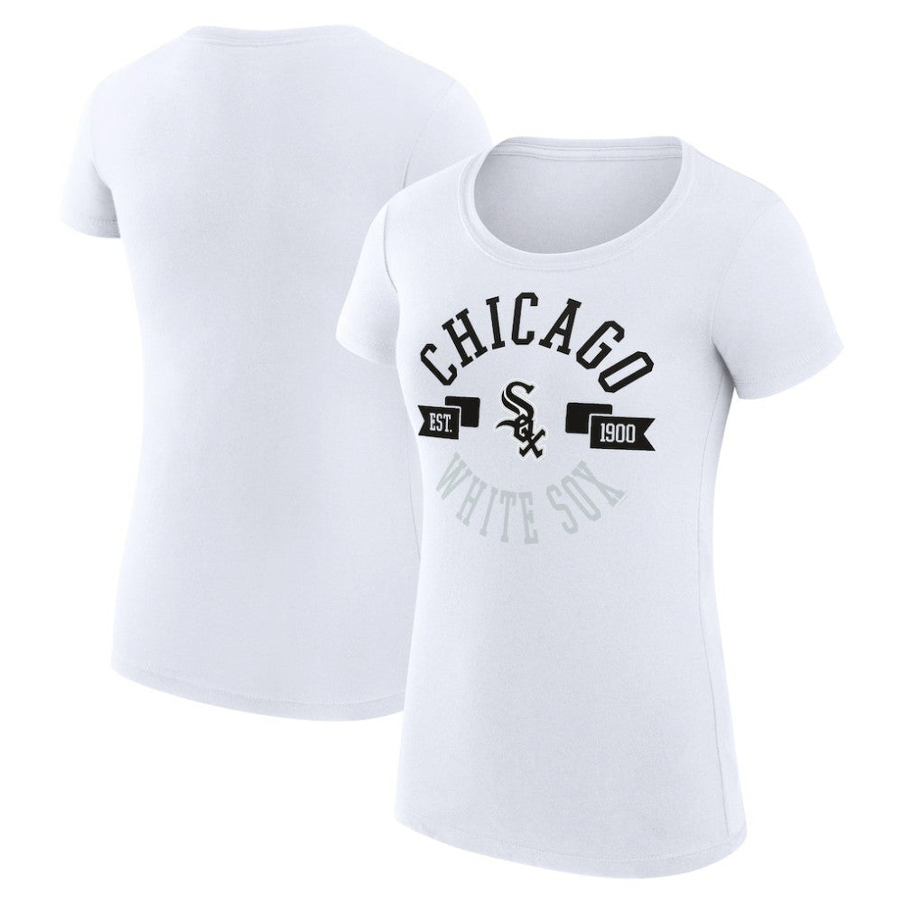 Chicago White Sox G-III 4Her by Carl Banks Women's Super-Slim Fit Lightweight City Graphic T-Shirt Sale