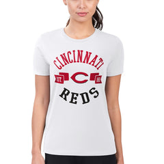 Cincinnati Reds G-III 4Her by Carl Banks Women's Super-Slim Fit Lightweight City Graphic T-Shirt for sale