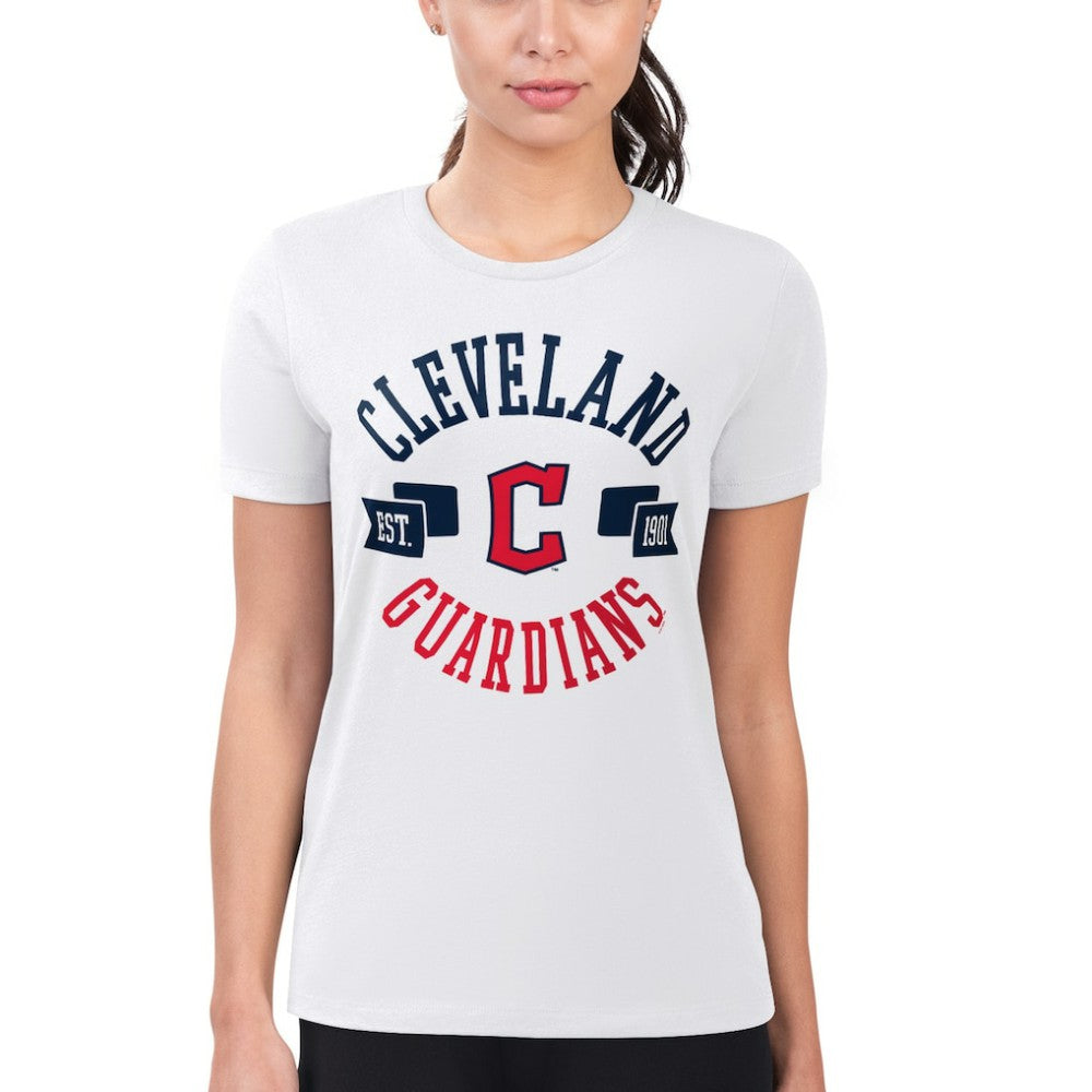 Cleveland Guardians G-III 4Her by Carl Banks Women's Super-Slim Fit Lightweight City Graphic T-Shirt for sale