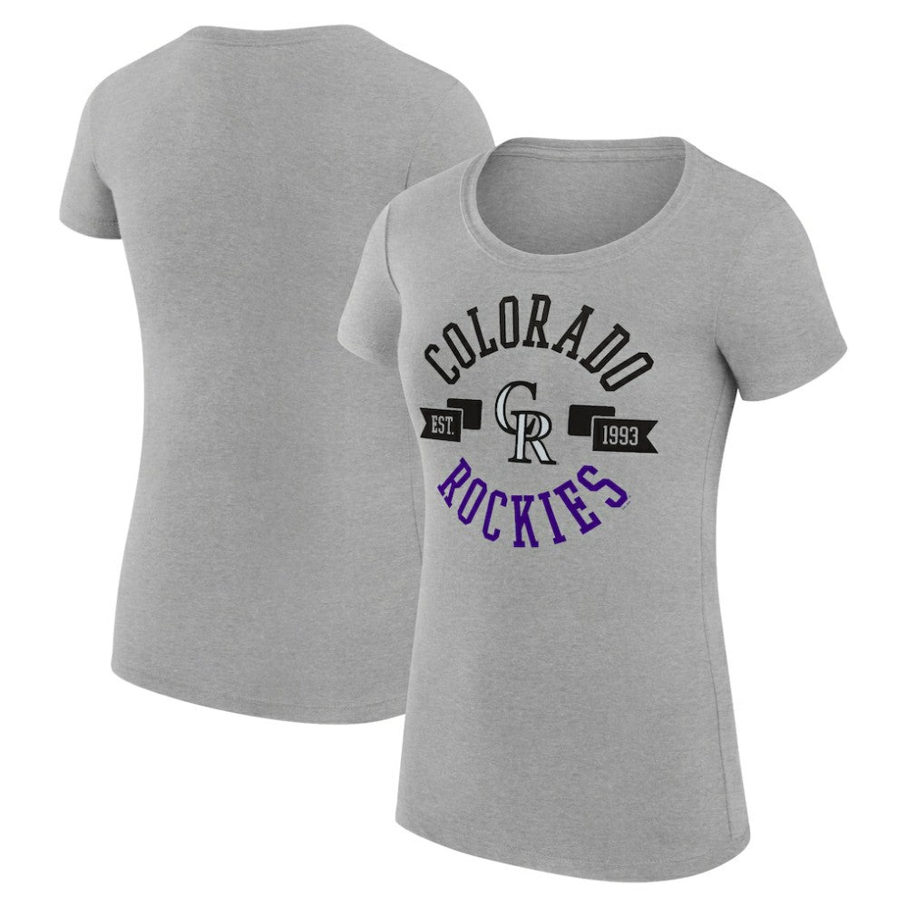 Colorado Rockies G-III 4Her by Carl Banks Women's Super-Slim Fit Lightweight City Graphic T-Shirt Discount