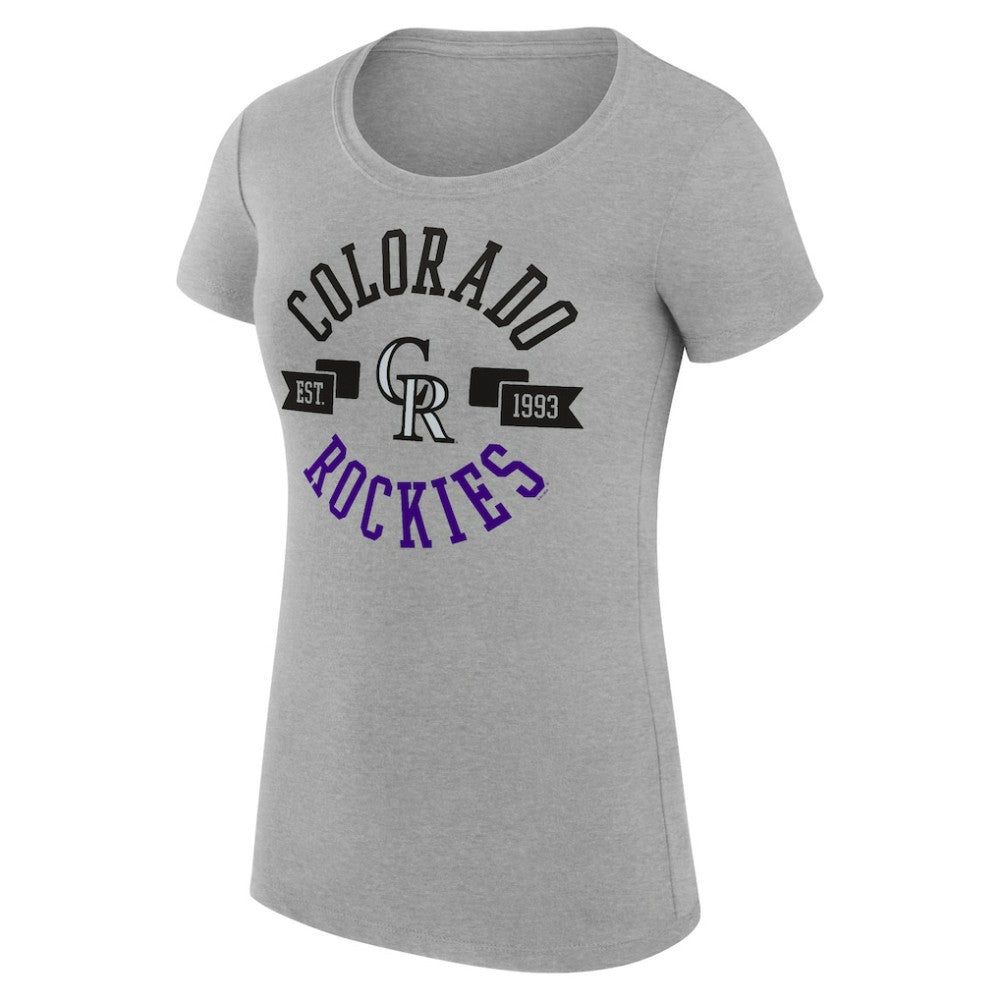 Colorado Rockies G-III 4Her by Carl Banks Women's Super-Slim Fit Lightweight City Graphic T-Shirt Discount