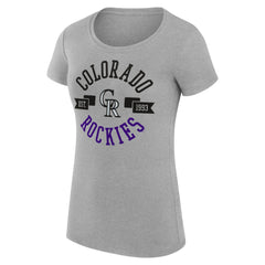 Colorado Rockies G-III 4Her by Carl Banks Women's Super-Slim Fit Lightweight City Graphic T-Shirt Discount