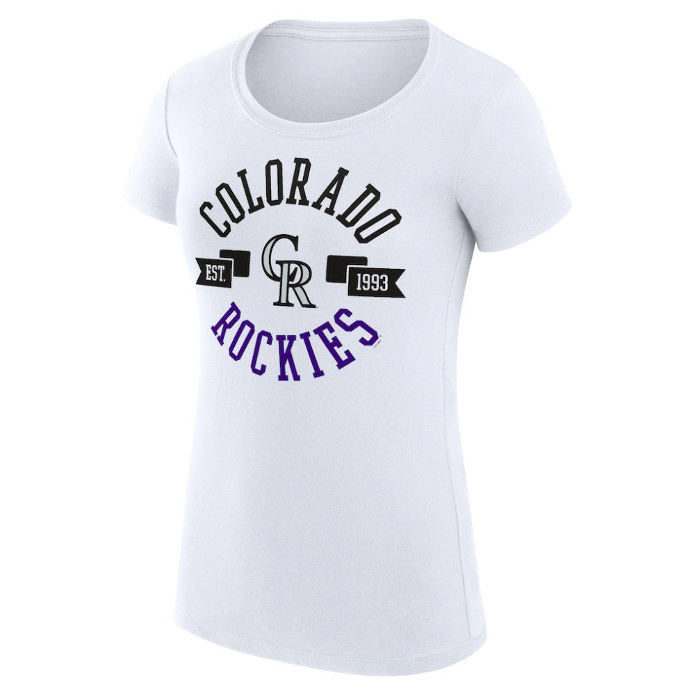 Colorado Rockies G-III 4Her by Carl Banks Women's Super-Slim Fit Lightweight City Graphic T-Shirt Discount