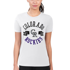 Colorado Rockies G-III 4Her by Carl Banks Women's Super-Slim Fit Lightweight City Graphic T-Shirt Discount