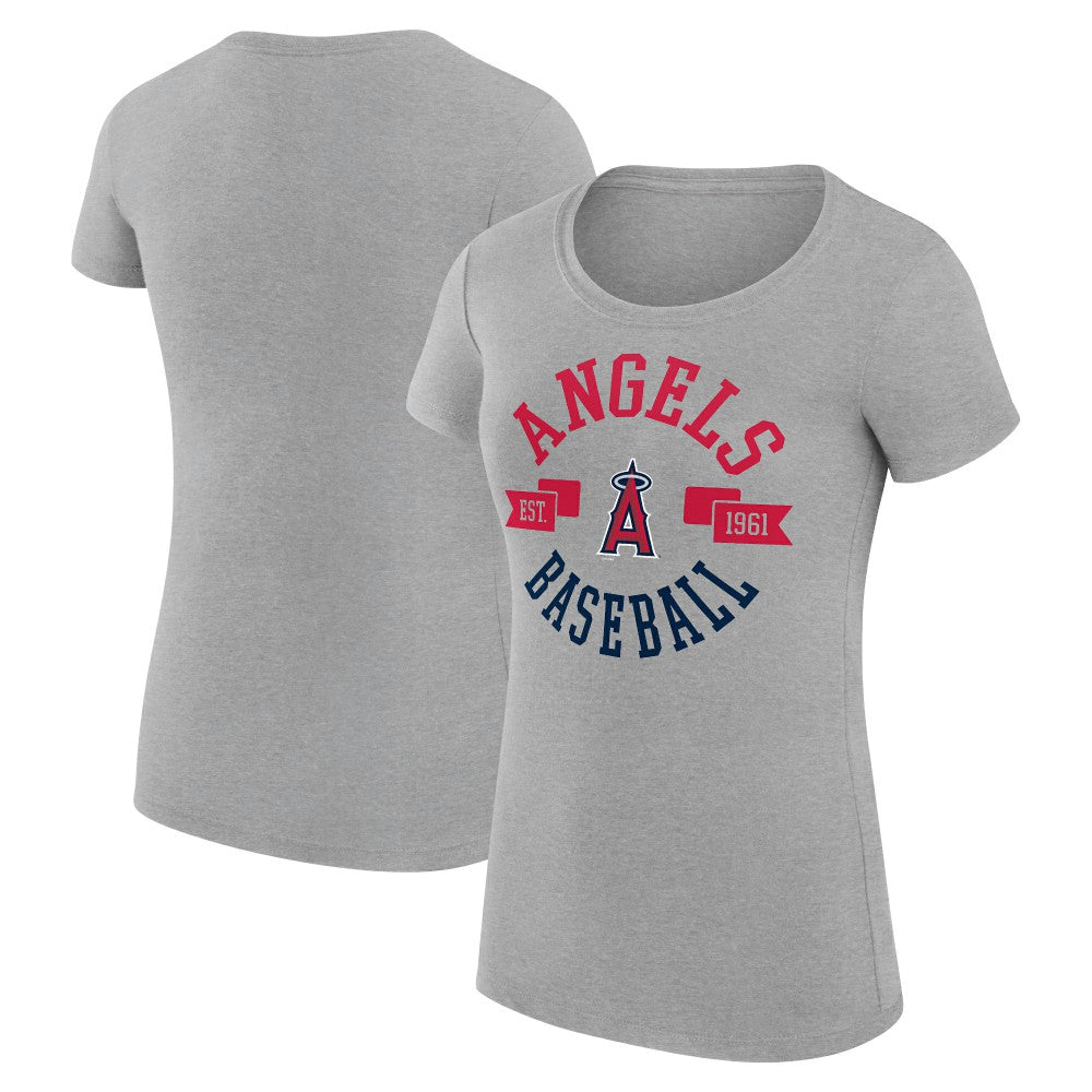 Los Angeles Angels G-III 4Her by Carl Banks Women's Super-Slim Fit Lightweight City Graphic T-Shirt Outlet
