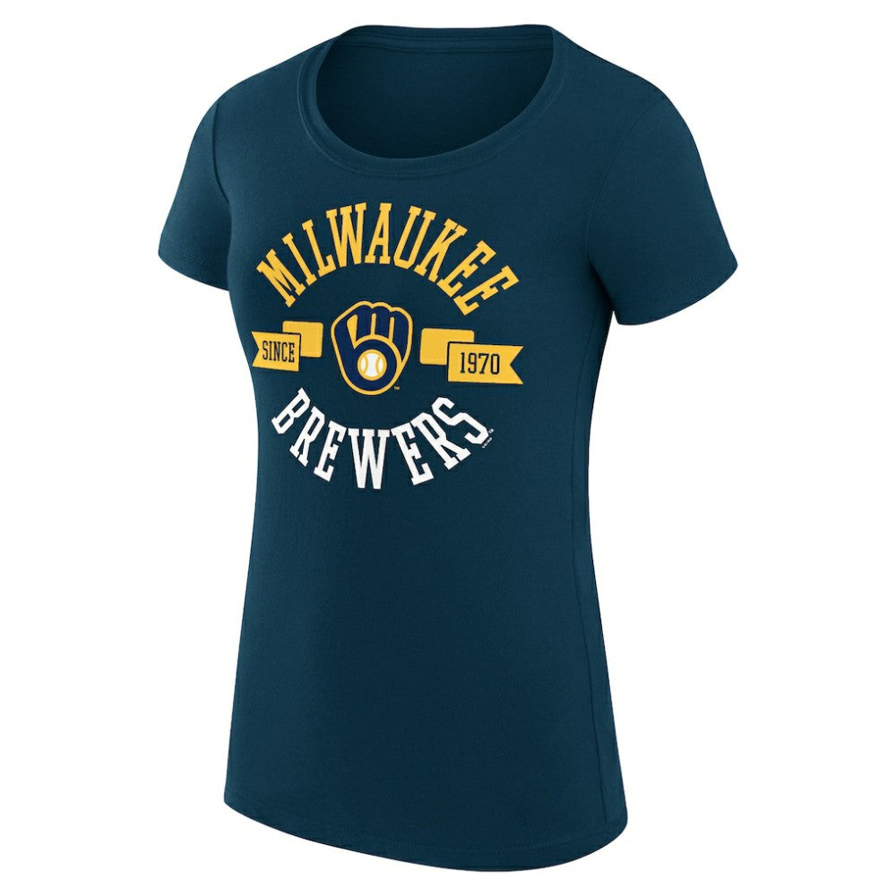 Milwaukee Brewers G-III 4Her by Carl Banks Women's Super-Slim Fit Lightweight City Graphic T-Shirt Near Me
