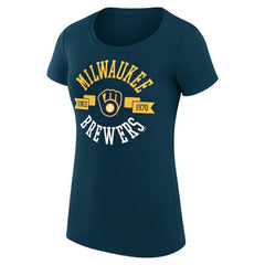Milwaukee Brewers G-III 4Her by Carl Banks Women's Super-Slim Fit Lightweight City Graphic T-Shirt Near Me