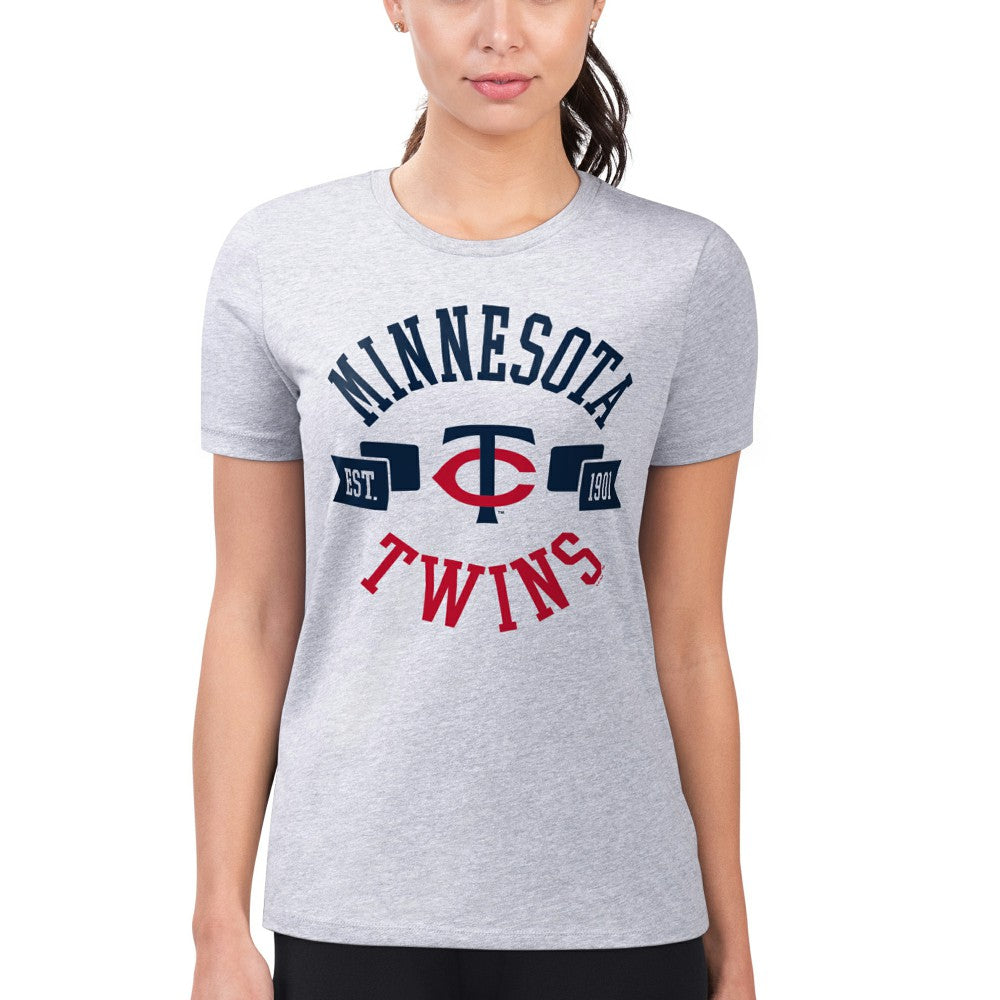 Minnesota Twins G-III 4Her by Carl Banks Women's Super-Slim Fit Lightweight City Graphic T-Shirt for sale