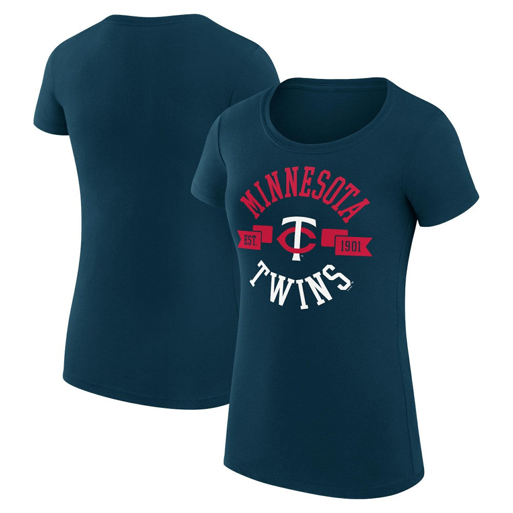 Minnesota Twins G-III 4Her by Carl Banks Women's Super-Slim Fit Lightweight City Graphic T-Shirt Sale