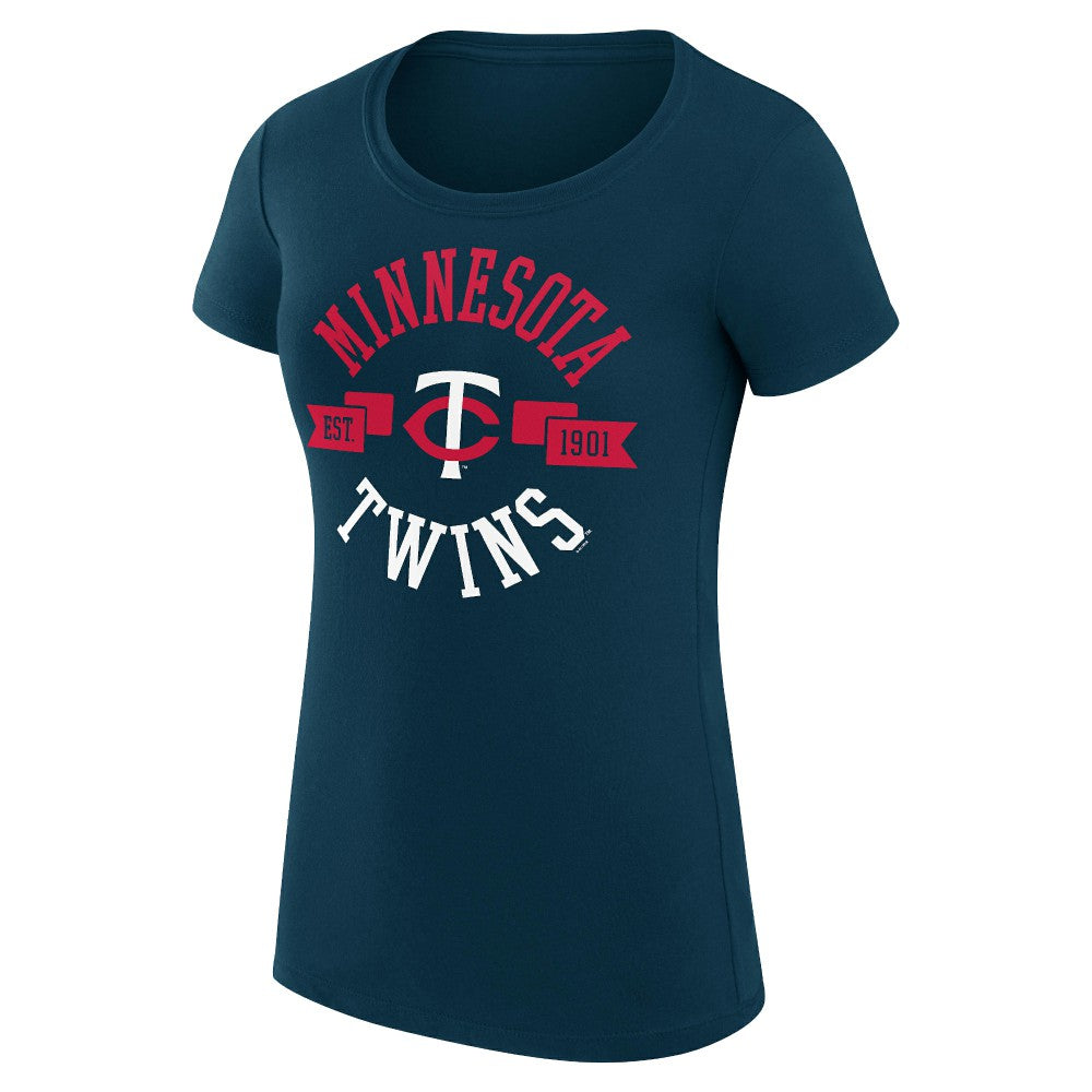 Minnesota Twins G-III 4Her by Carl Banks Women's Super-Slim Fit Lightweight City Graphic T-Shirt Sale