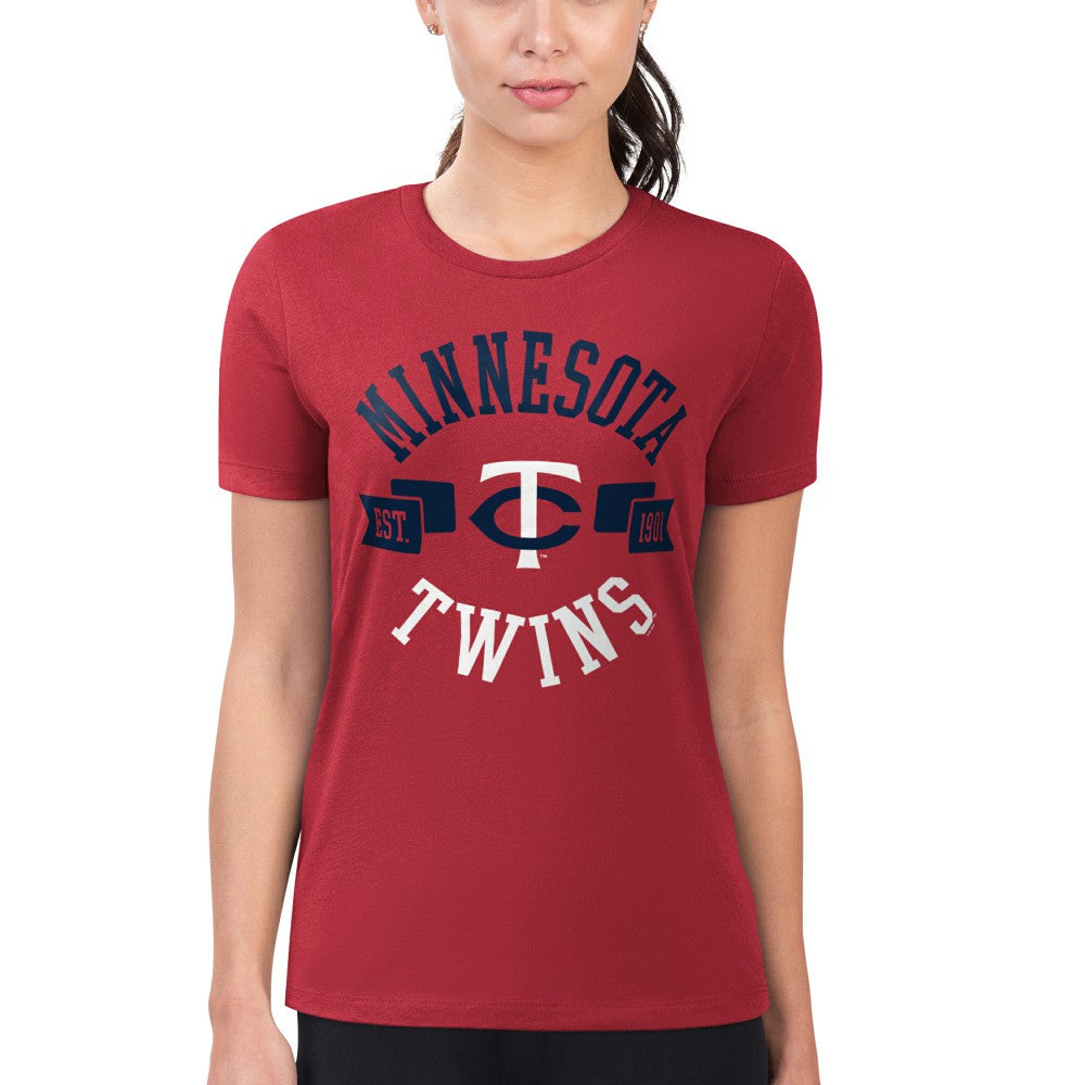 Minnesota Twins G-III 4Her by Carl Banks Women's Super-Slim Fit Lightweight City Graphic T-Shirt Sale
