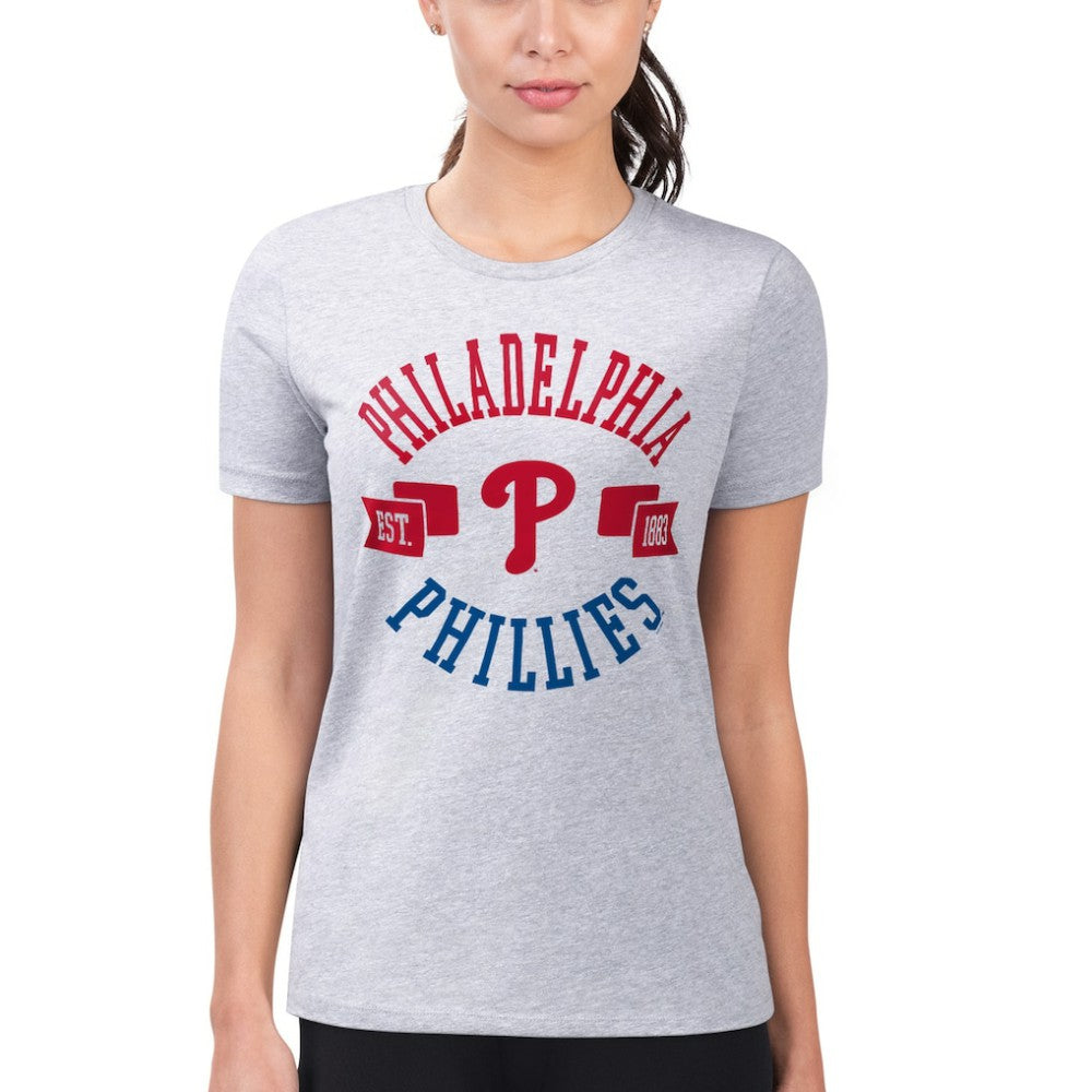Philadelphia Phillies G-III 4Her by Carl Banks Women's Super-Slim Fit Lightweight City Graphic T-Shirt for sale