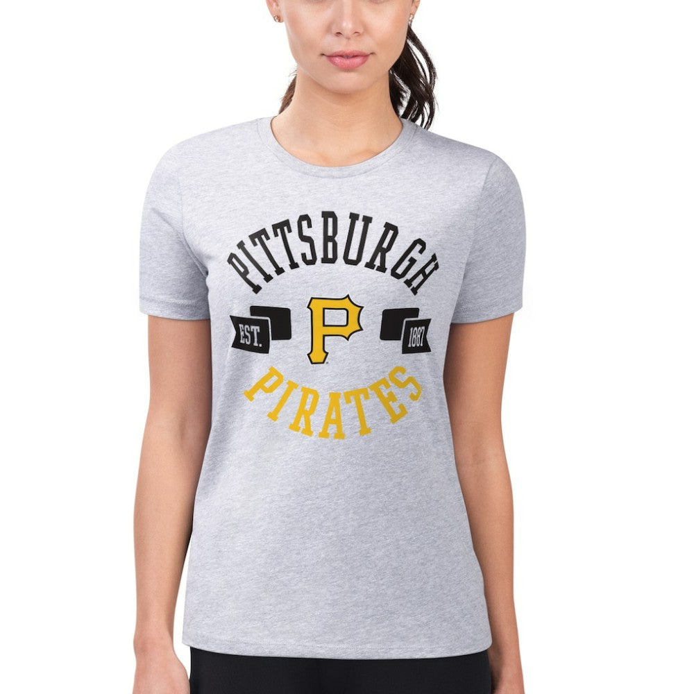 Pittsburgh Pirates G-III 4Her by Carl Banks Women's Super-Slim Fit Lightweight City Graphic T-Shirt Sale