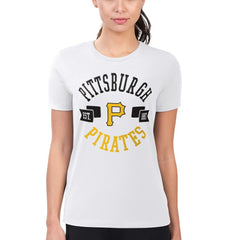 Pittsburgh Pirates G-III 4Her by Carl Banks Women's Super-Slim Fit Lightweight City Graphic T-Shirt Discount