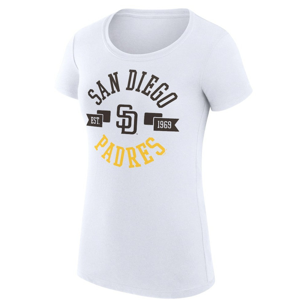 San Diego Padres G-III 4Her by Carl Banks Women's Super-Slim Fit Lightweight City Graphic T-Shirt Outlet