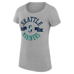 Seattle Mariners G-III 4Her by Carl Banks Women's Super-Slim Fit Lightweight City Graphic T-Shirt Outlet
