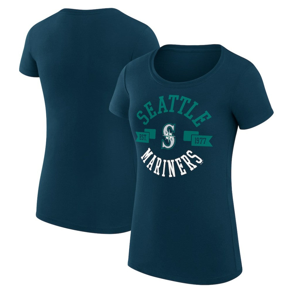 Seattle Mariners G-III 4Her by Carl Banks Women's Super-Slim Fit Lightweight City Graphic T-Shirt Near Me