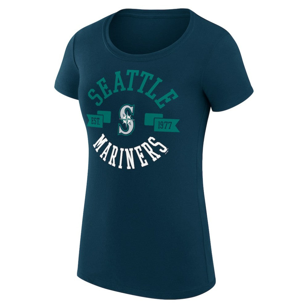 Seattle Mariners G-III 4Her by Carl Banks Women's Super-Slim Fit Lightweight City Graphic T-Shirt Near Me