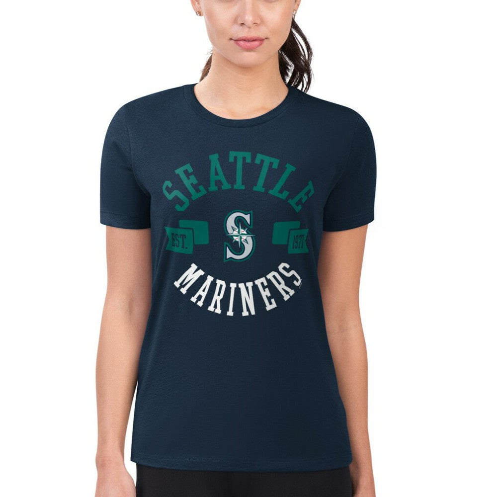 Seattle Mariners G-III 4Her by Carl Banks Women's Super-Slim Fit Lightweight City Graphic T-Shirt Near Me