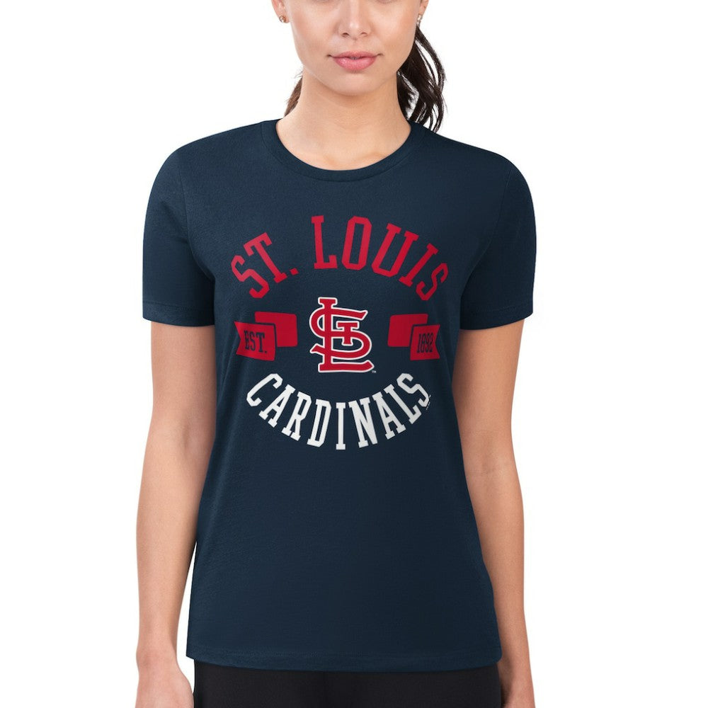 St. Louis Cardinals G-III 4Her by Carl Banks Women's Super-Slim Fit Lightweight City Graphic T-Shirt for sale