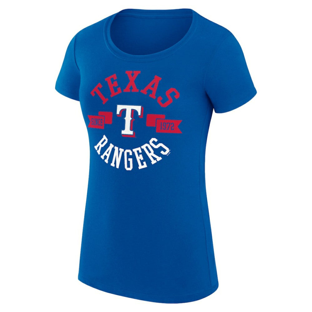 Texas Rangers G-III 4Her by Carl Banks Women's Super-Slim Fit Lightweight City Graphic T-Shirt Online