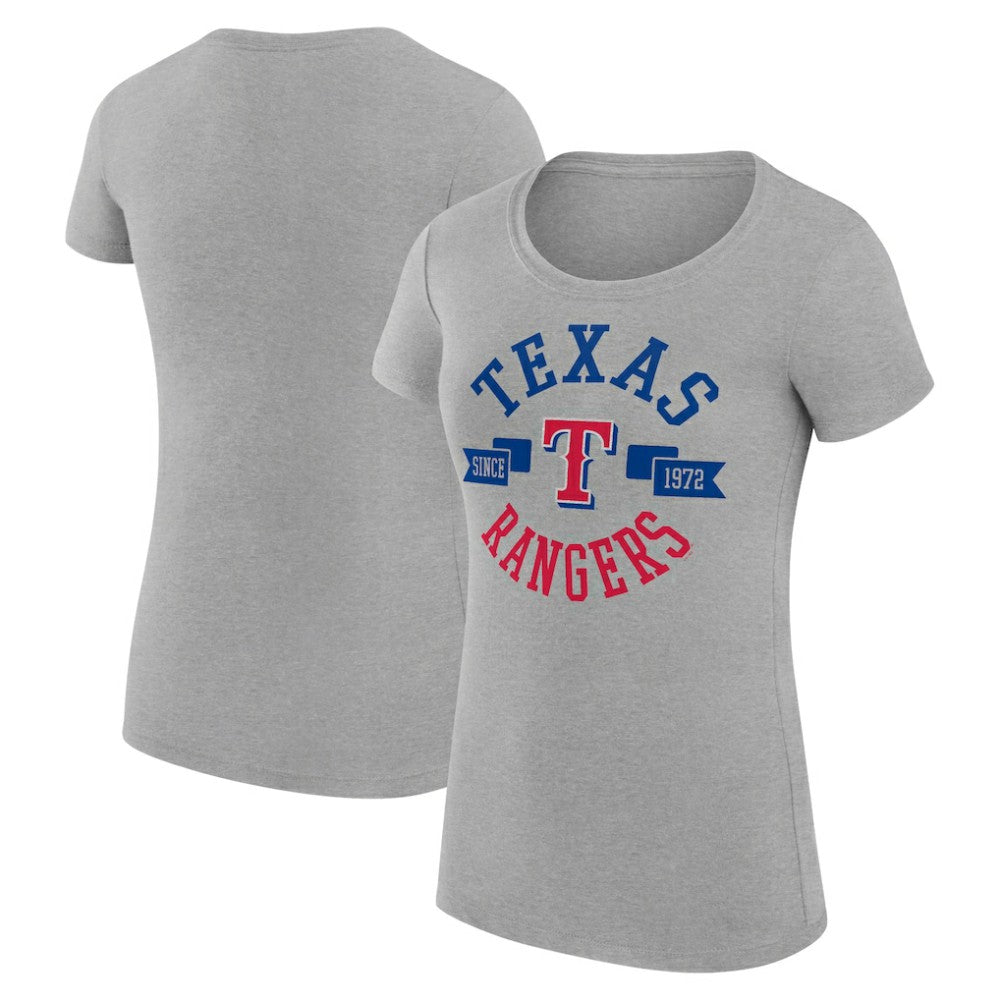 Texas Rangers G-III 4Her by Carl Banks Women's Super-Slim Fit Lightweight City Graphic T-Shirt Sale
