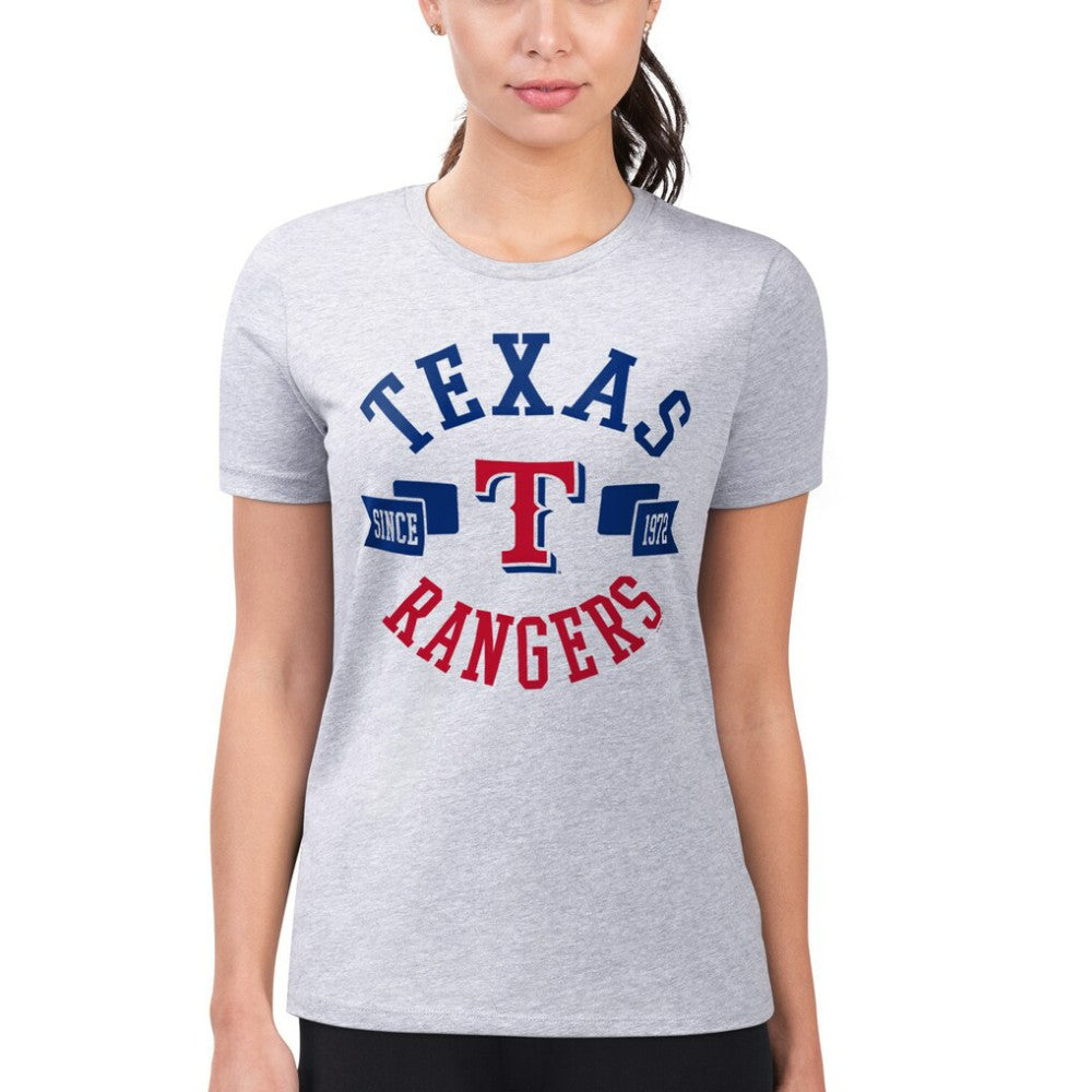 Texas Rangers G-III 4Her by Carl Banks Women's Super-Slim Fit Lightweight City Graphic T-Shirt Sale