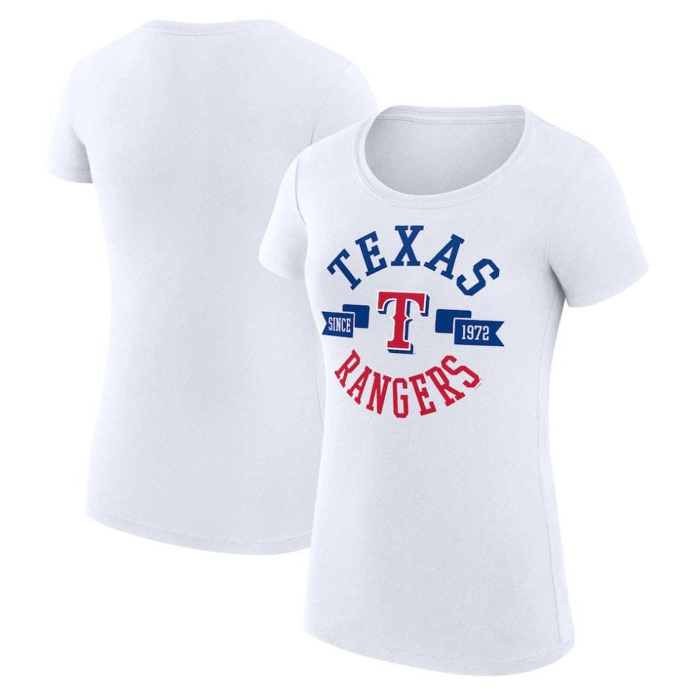 Texas Rangers G-III 4Her by Carl Banks Women's Super-Slim Fit Lightweight City Graphic T-Shirt Online